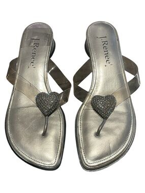 J. Renee Heart Thong Sandal Flip flops